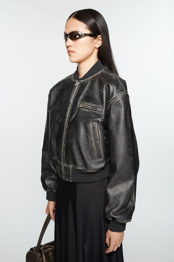 (image for) Reliable Leather bomber jacket